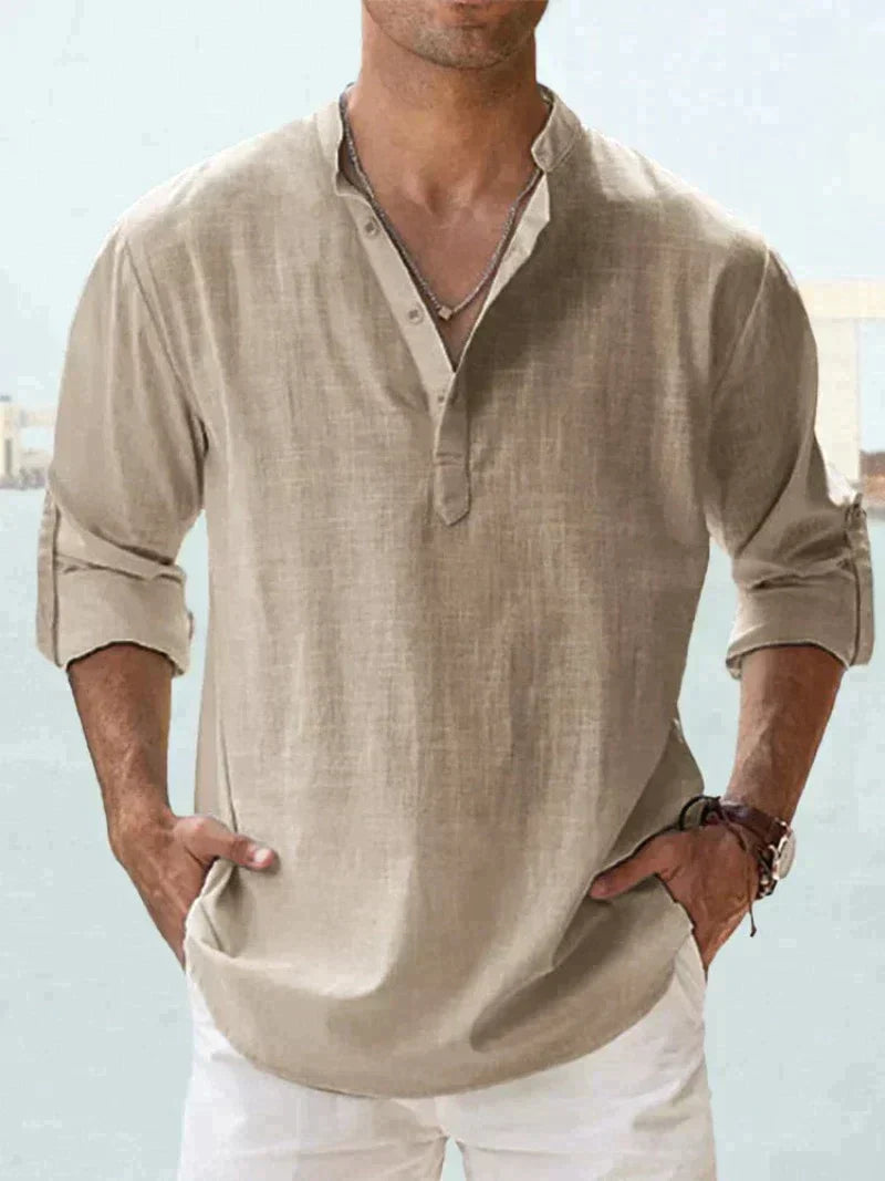 Lucas - Chemise Lin Casual Homme