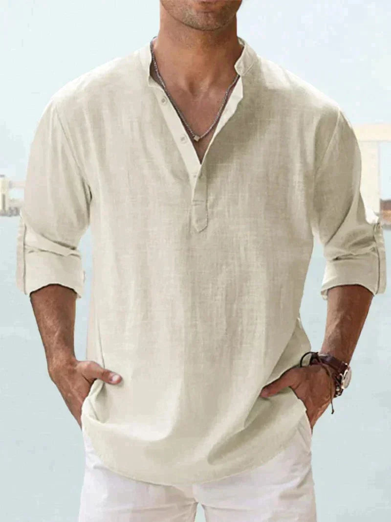 Lucas - Chemise Lin Casual Homme