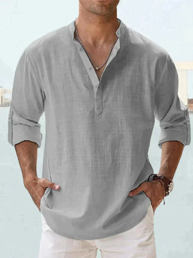 Lucas - Chemise Lin Casual Homme