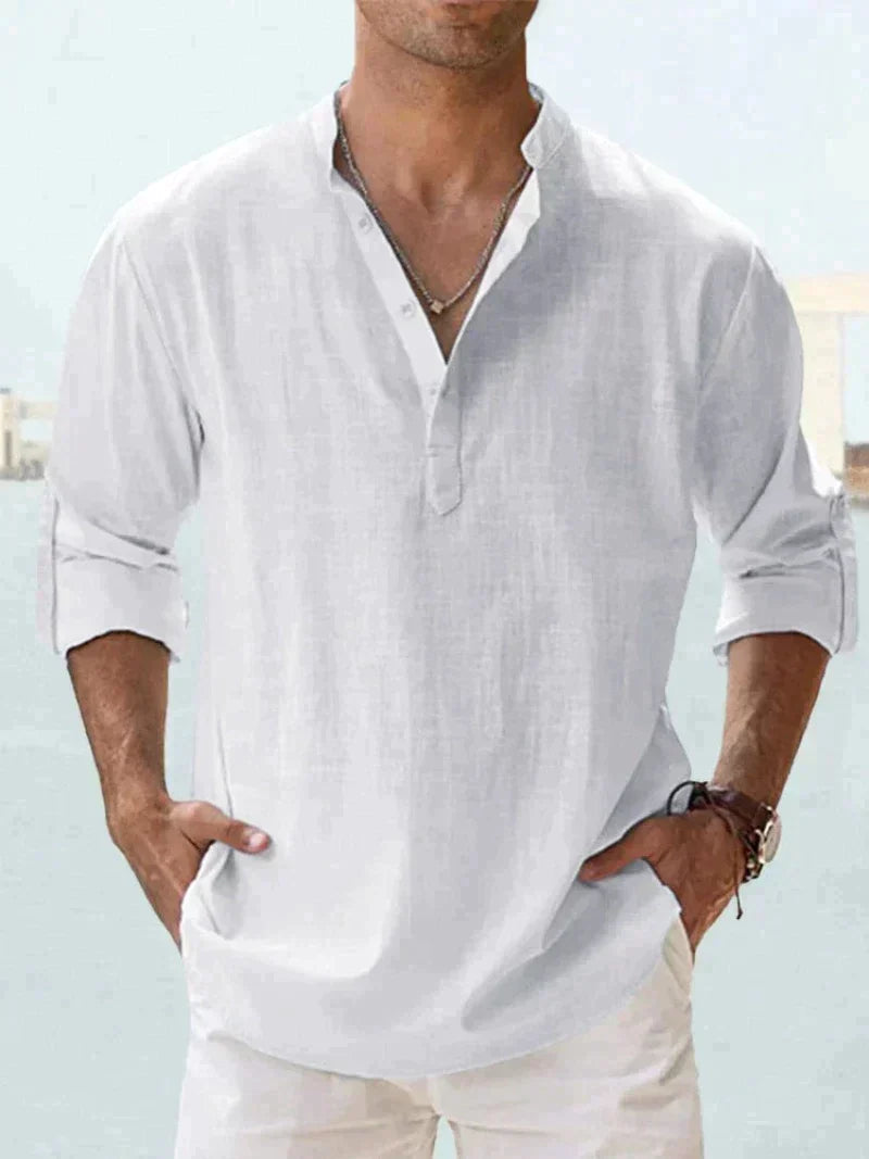 Lucas - Chemise Lin Casual Homme