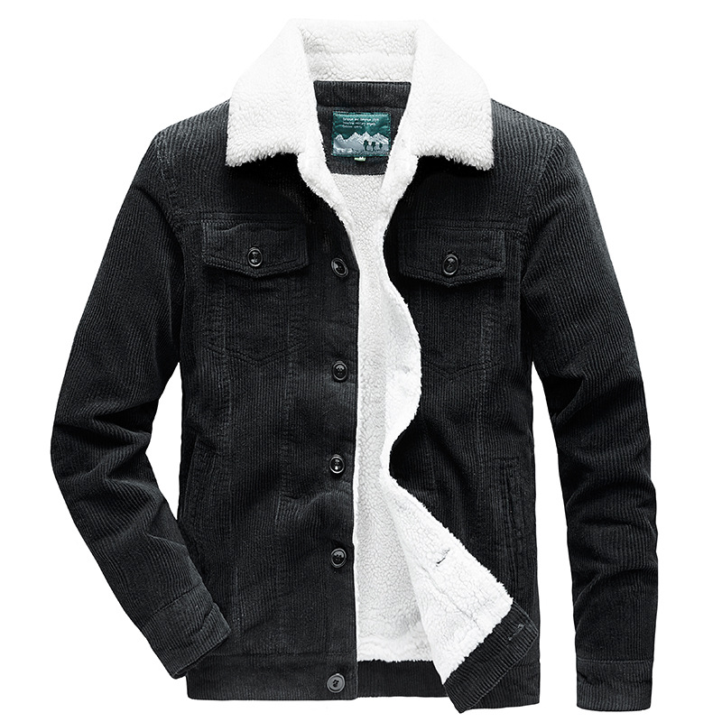 Mason Veste Trucker Homme – Velours Côtelé, Doublure Sherpa &amp; Col Teddy