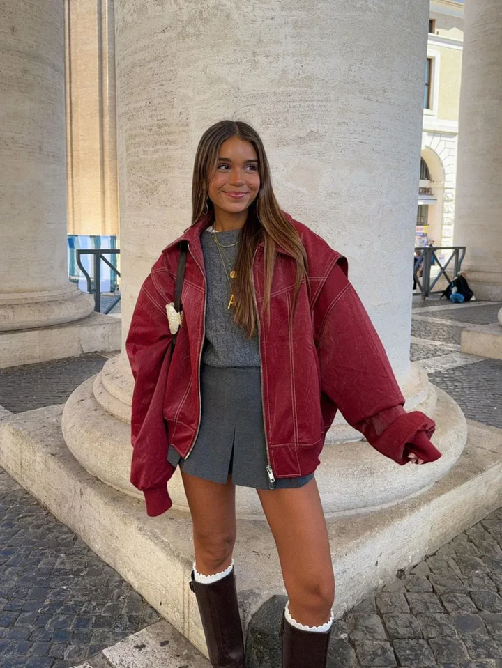 Veste Oversized Contrastée - Vente Limitée