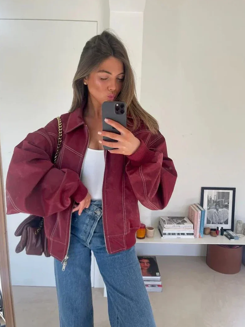 Veste Oversized Contrastée - Vente Limitée