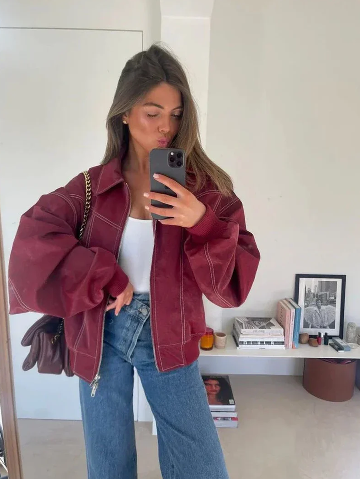 Veste Oversized Contrastée - Vente Limitée