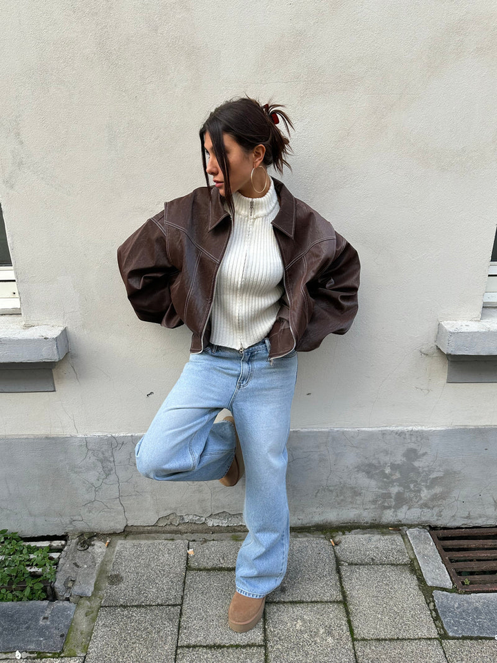 Veste Oversized Contrastée - Vente Limitée