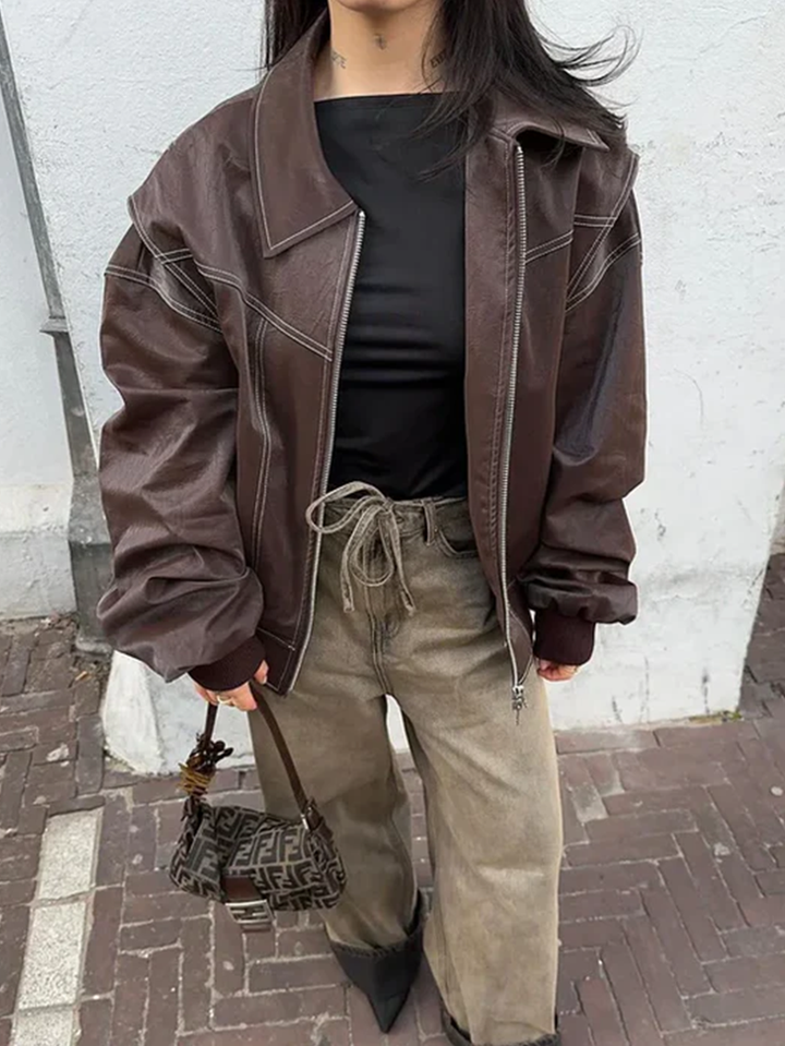 Veste Oversized Contrastée - Vente Limitée