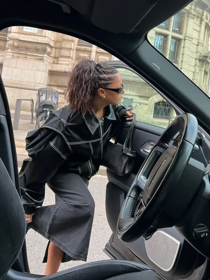 Veste Oversized Contrastée - Vente Limitée