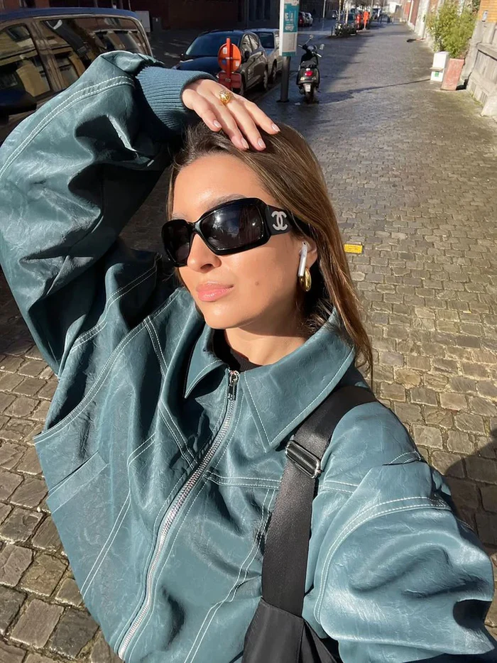 Veste Oversized Contrastée - Vente Limitée