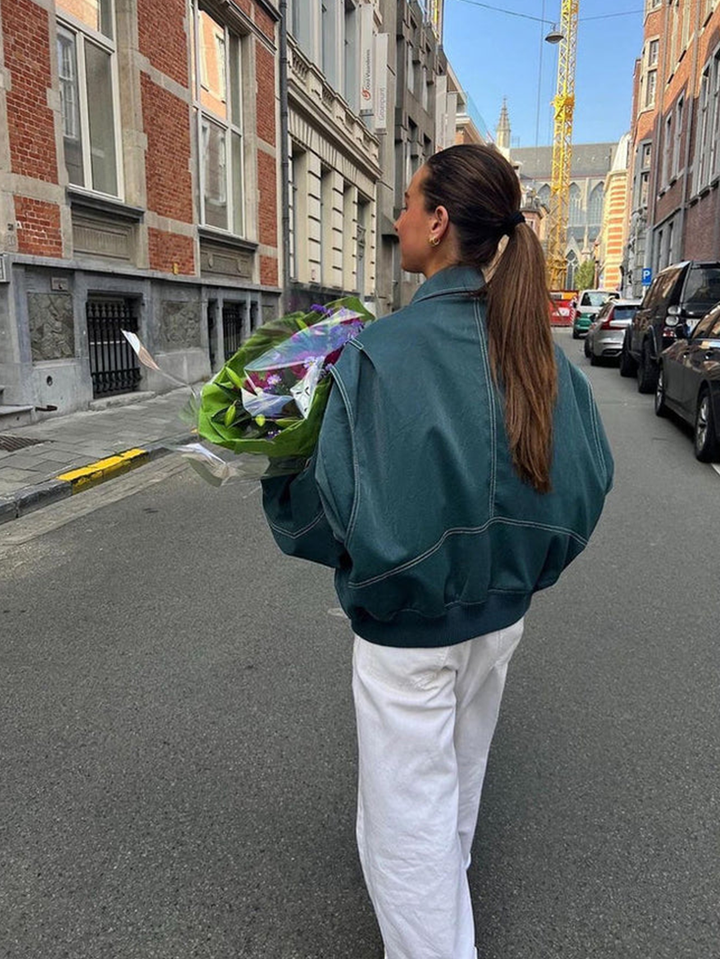 Veste Oversized Contrastée - Vente Limitée