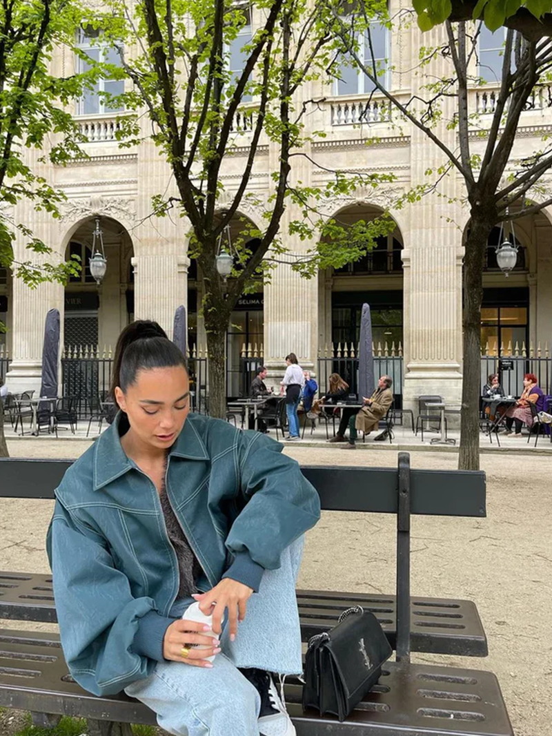 Veste Oversized Contrastée - Vente Limitée