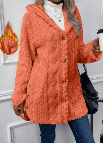 Chateau Elise™   | Cardigan à Capuche en Peluche