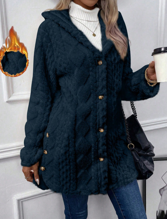 Chateau Elise™   | Cardigan à Capuche en Peluche