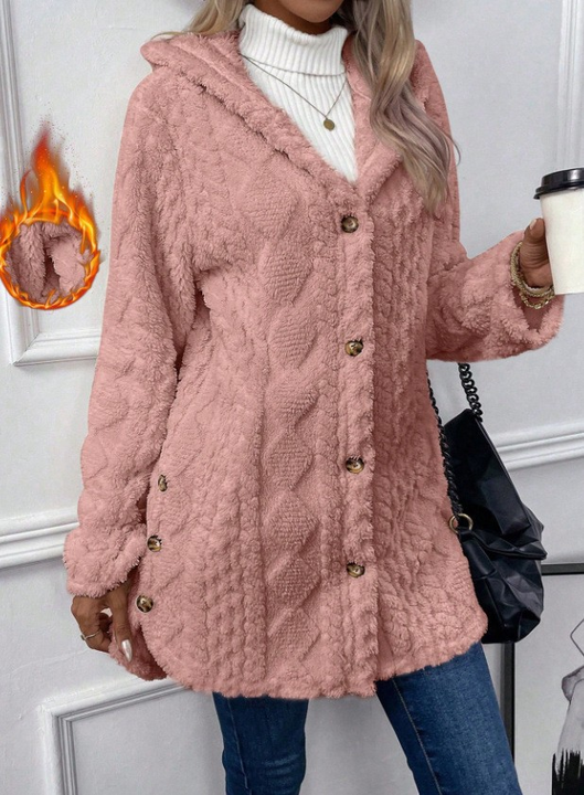 Chateau Elise™   | Cardigan à Capuche en Peluche