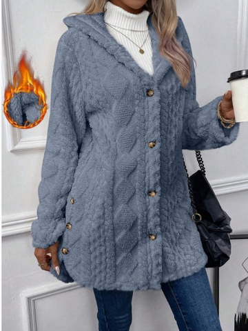 Chateau Elise™   | Cardigan à Capuche en Peluche