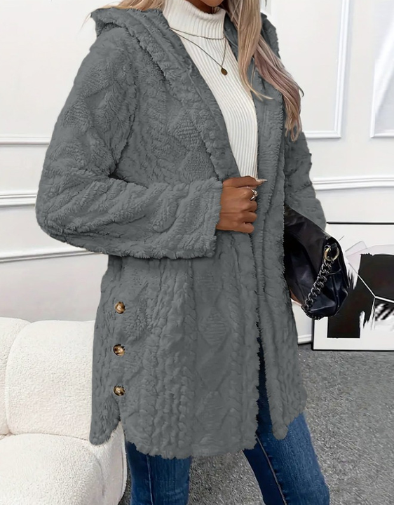 Chateau Elise™   | Cardigan à Capuche en Peluche