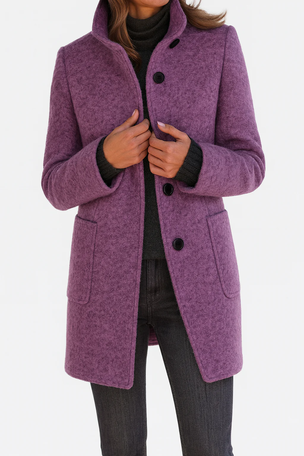 Valentina - Veste femme confortable avec col montant