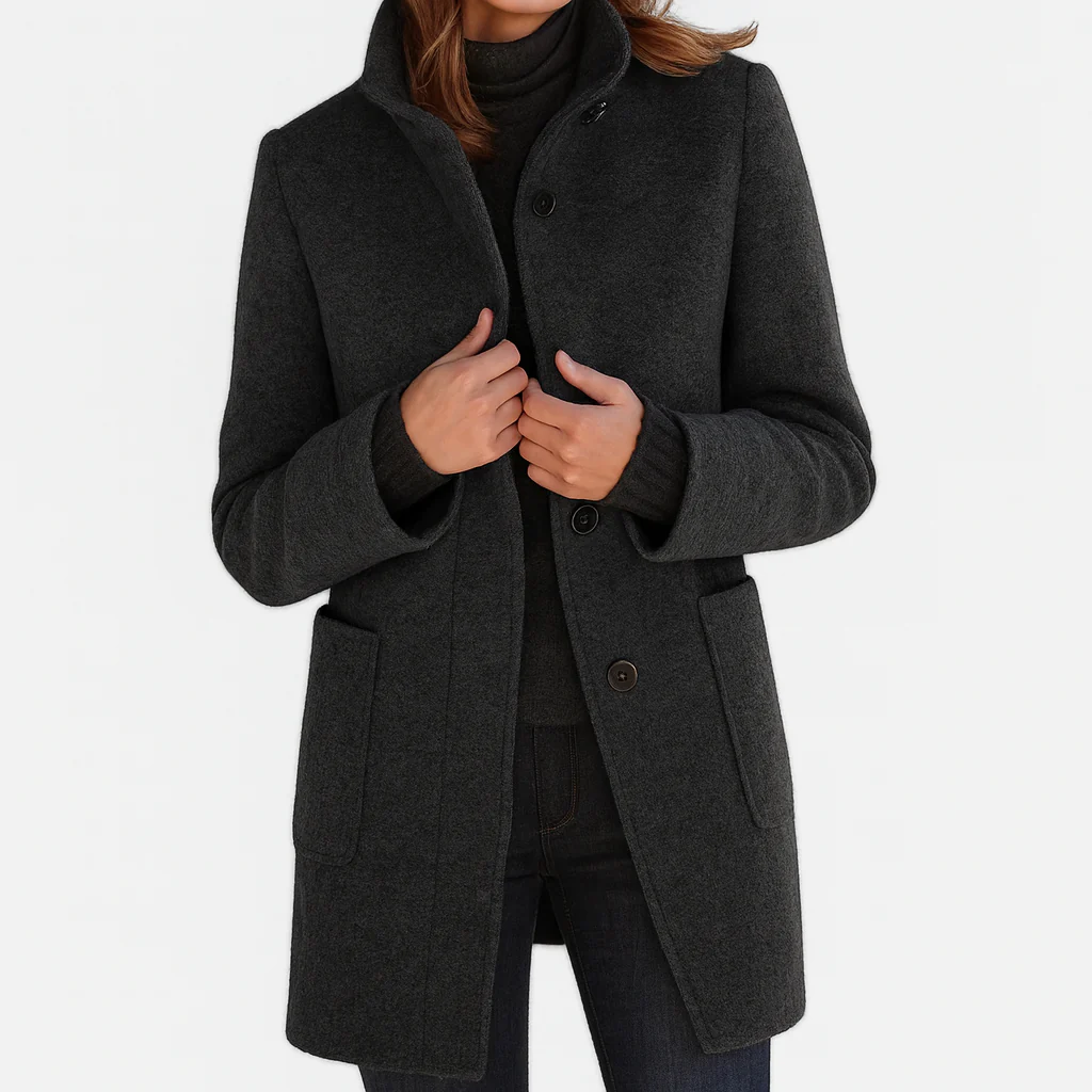 Valentina - Veste femme confortable avec col montant