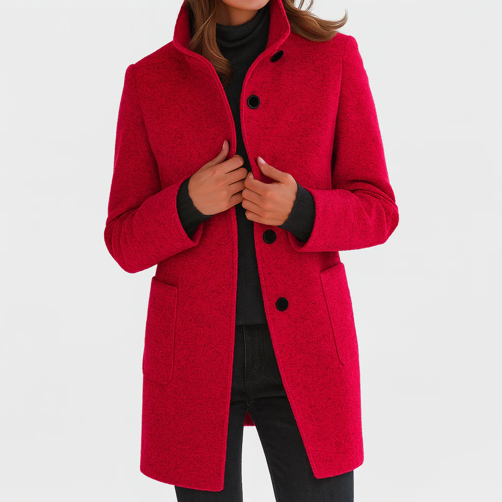 Valentina - Veste femme confortable avec col montant