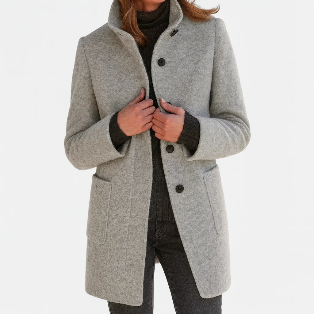 Valentina - Veste femme confortable avec col montant