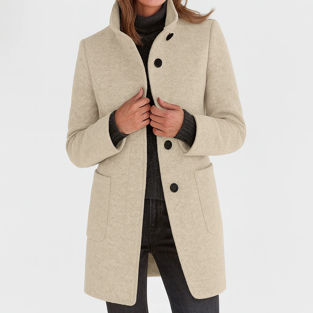 Valentina - Veste femme confortable avec col montant