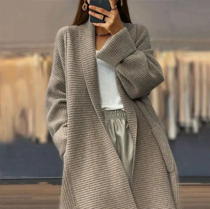Harlene Cardigan Oversize Femme – Ouverture Frontale Moderne &amp; Coupe Ample Confortable