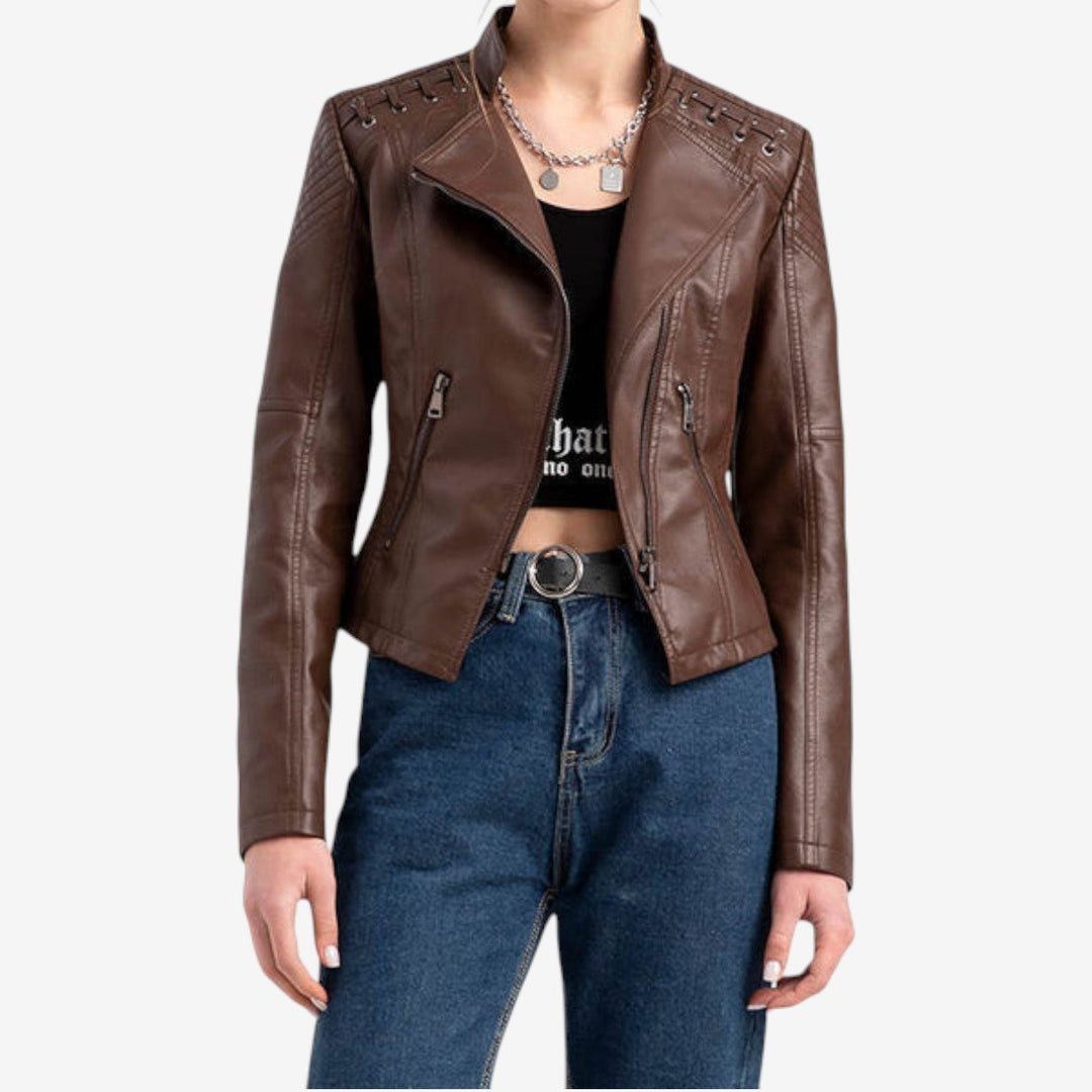 Fleur™ Veste de Moto Courte