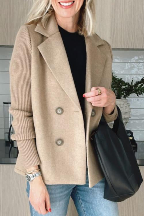 Lenora™ | Blazer Chic en Tricot à Manches