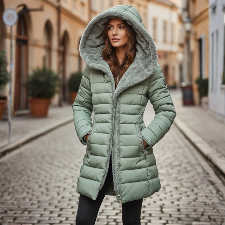 Remedios Veste Matelassée Femme – Capuche Doublée, Coupe Confortable &amp; Chaleur Urbaine