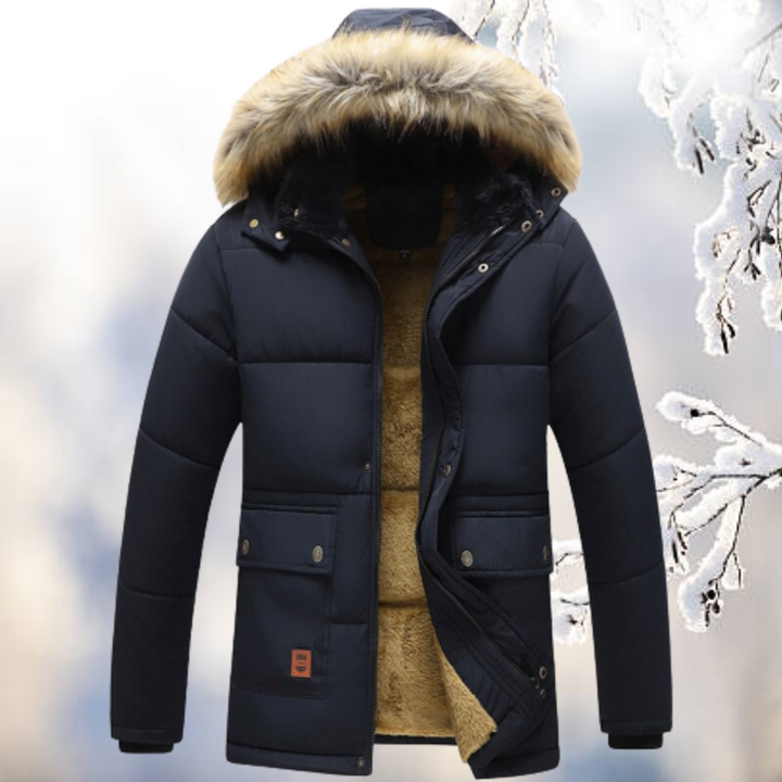 Lueller | Parka coupe-vent avec capuche en fourrure - Auvoire Paris