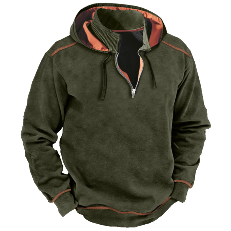 Adrien - Pull Capuche Thermique Isolation Chaude Homme