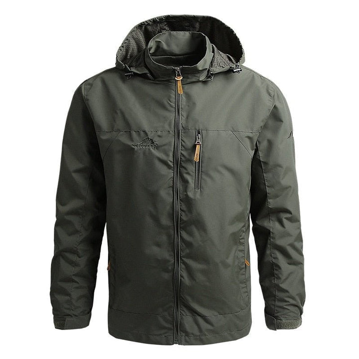 Alain Veste Outdoor Homme Imperméable – Coupe-Vent en Polyamide avec Capuche Ajustable