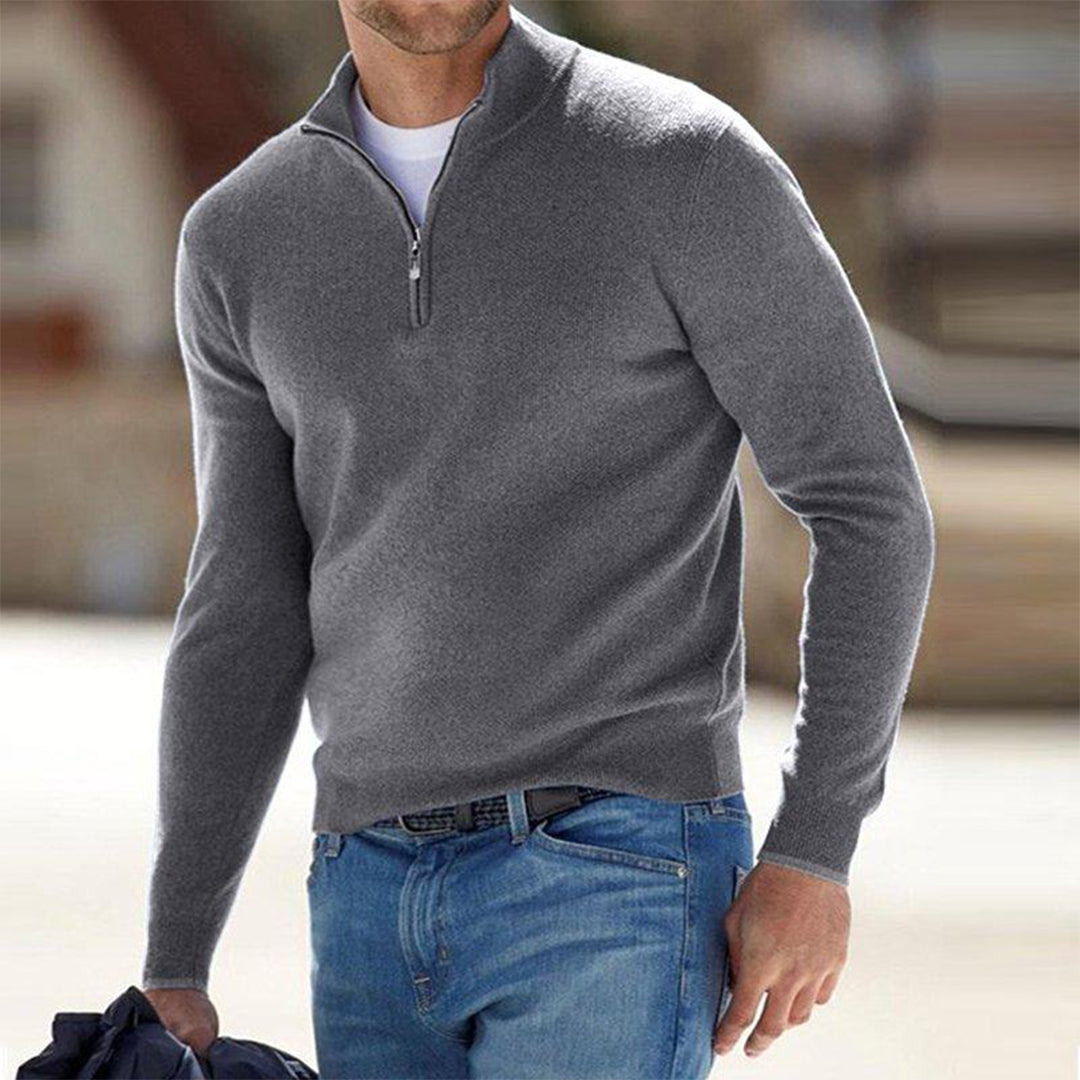 Pierre - Pull zippé homme - Auvoire Paris