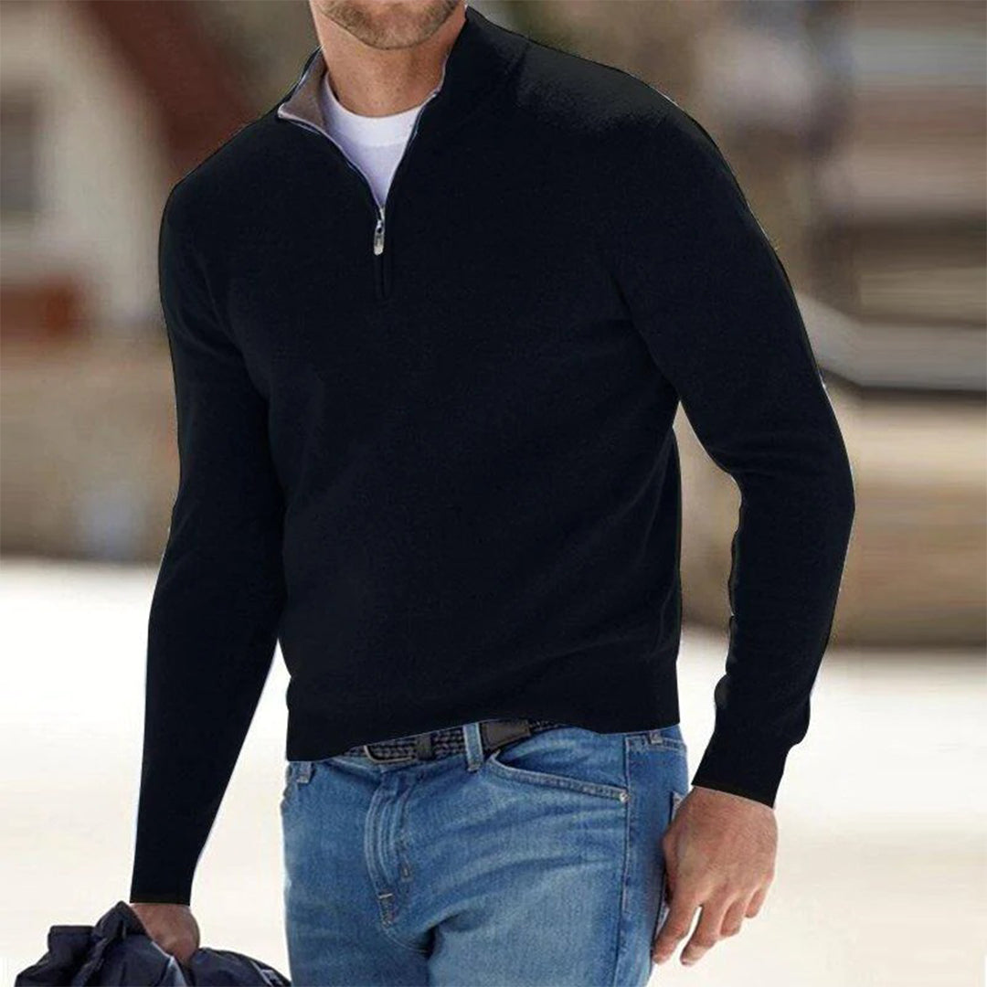 Pierre - Pull zippé homme - Auvoire Paris