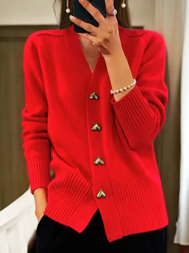 Lana Gilet Femme en Maille – Cardigan Sans Manches en Tissu Doux &amp; Luxueux pour Toutes Saisons