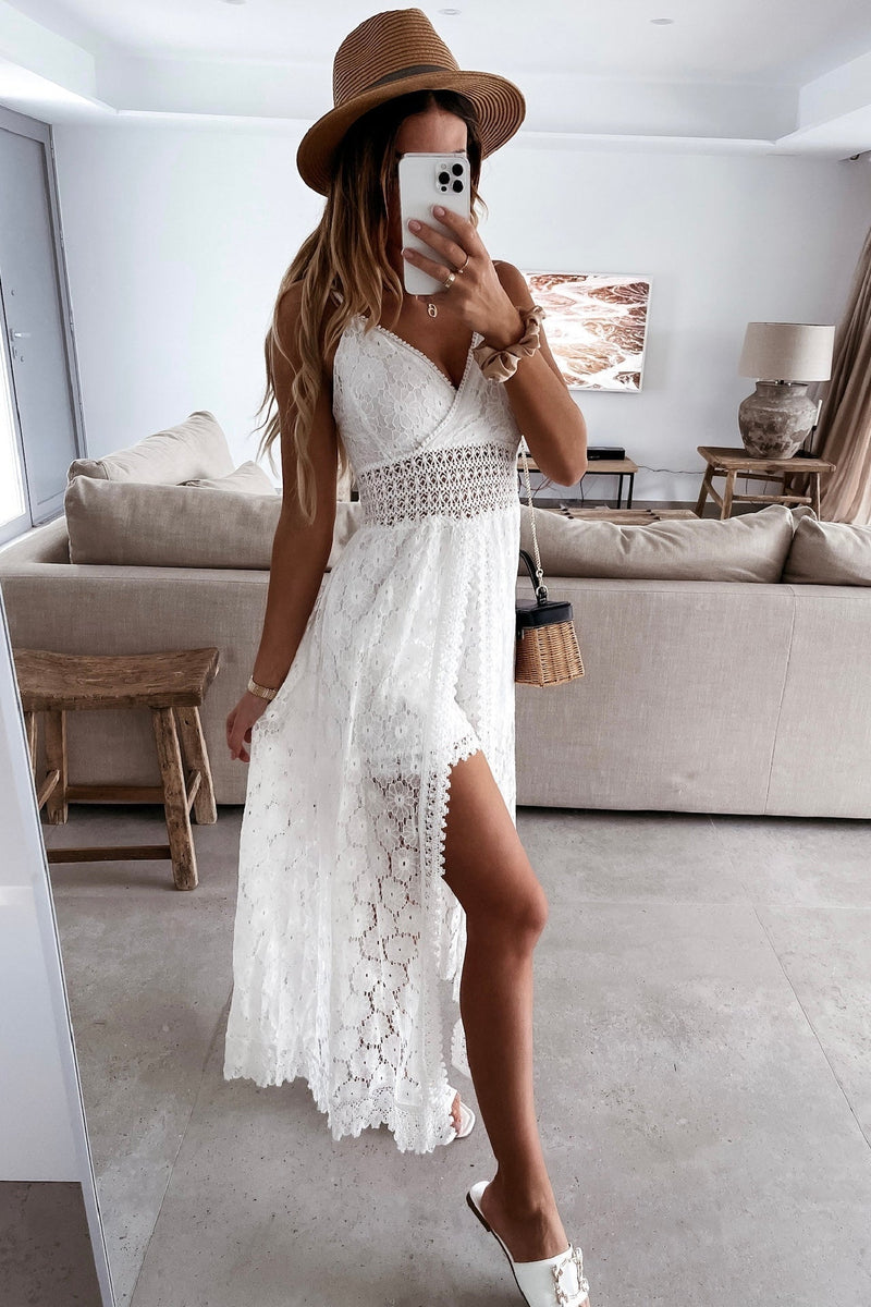 Amélie - Robe Maxi Boho Imprimé Ikat Femme