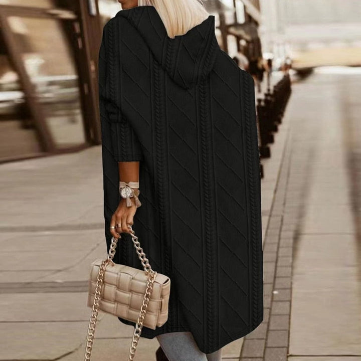 Jelone - Cardigan à Capuche de Longueur Étendue