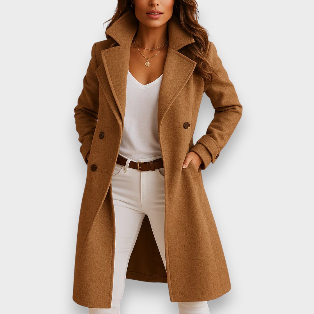 Aliénor | Femme Chic Cintré Hiver Manteau