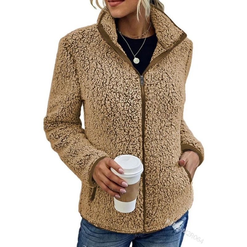 Neriah Veste Femme – Polaire d’Hiver Chic &amp; Chaude, Élégante et Confortable