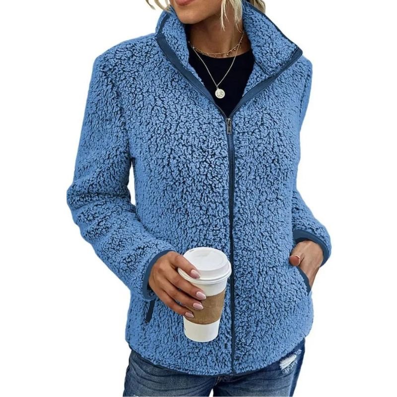 Neriah Veste Femme – Polaire d’Hiver Chic &amp; Chaude, Élégante et Confortable