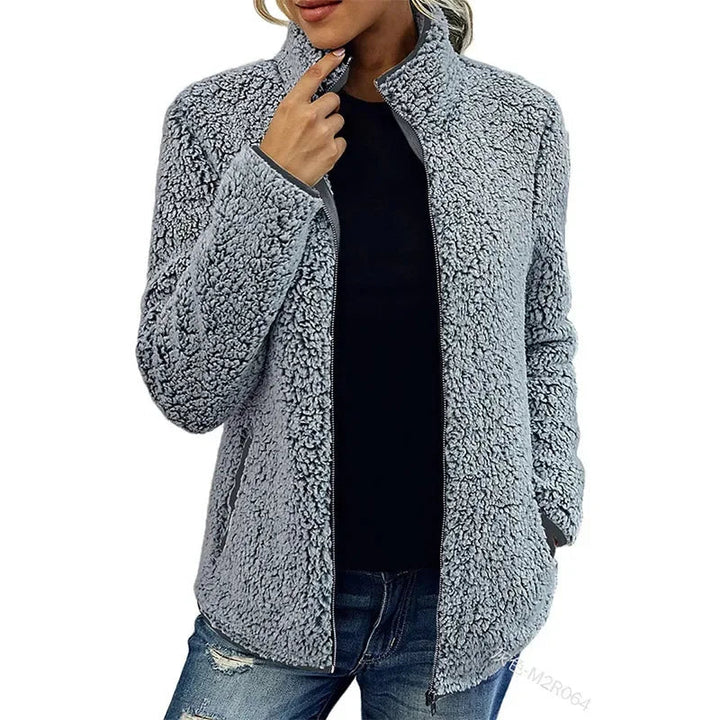 Neriah Veste Femme – Polaire d’Hiver Chic &amp; Chaude, Élégante et Confortable