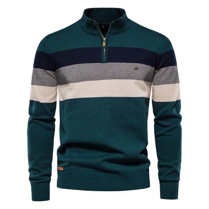 Adrien - Pull Demi-Fermeture Élégant Raffiné Homme