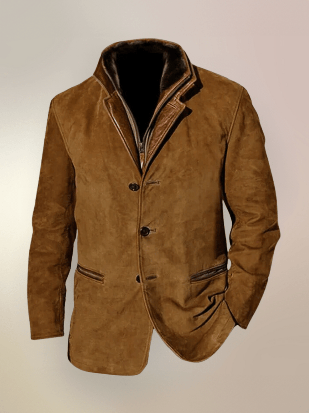 Vern Veste Homme – Veste en Cuir Vintage Élégante &amp; Durable au Style Intemporel