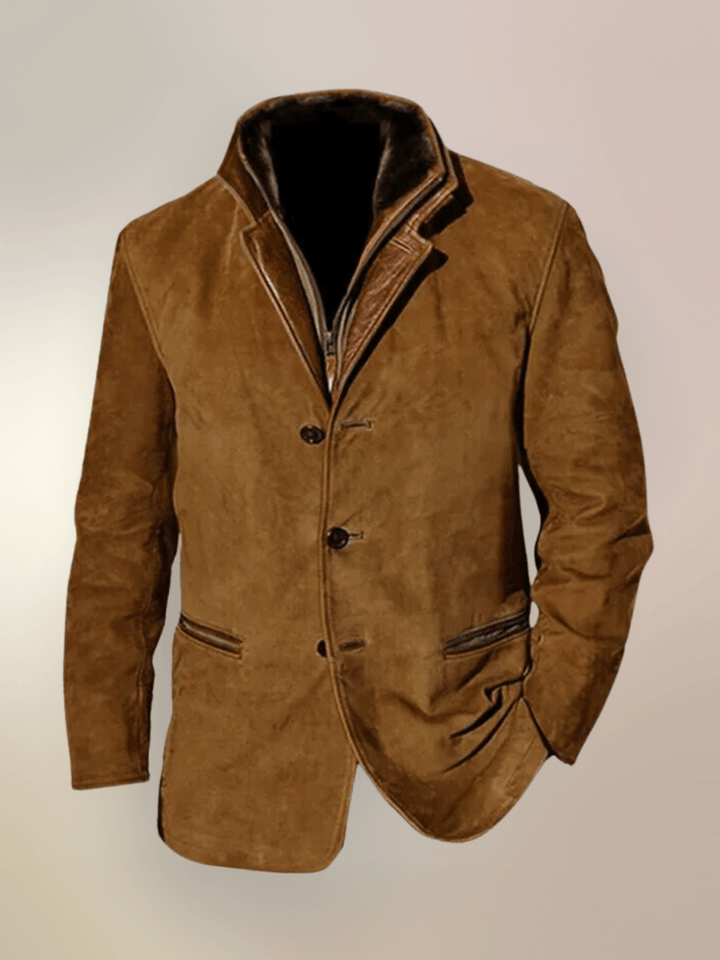 Vern Veste Homme – Veste en Cuir Vintage Élégante &amp; Durable au Style Intemporel