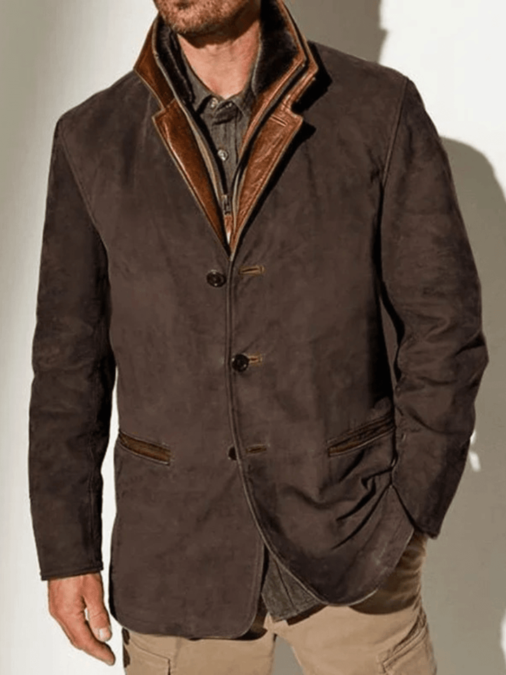 Vern Veste Homme – Veste en Cuir Vintage Élégante &amp; Durable au Style Intemporel