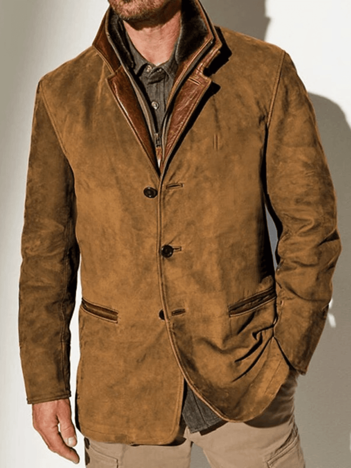 Vern Veste Homme – Veste en Cuir Vintage Élégante &amp; Durable au Style Intemporel