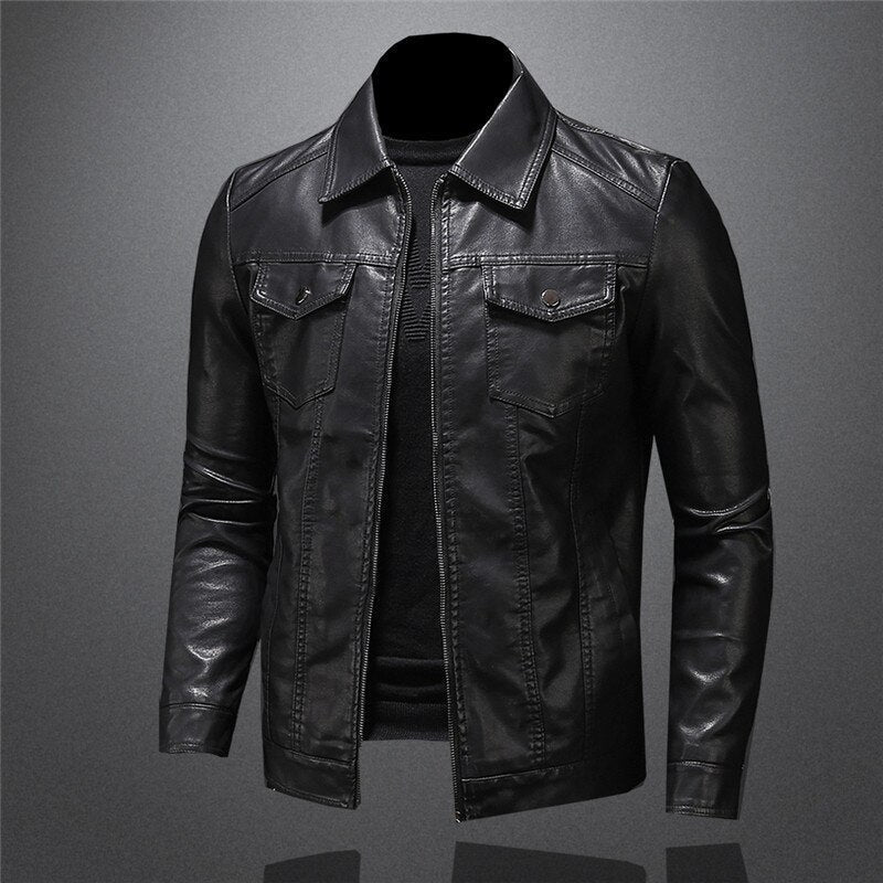 Robert Veste Homme en Cuir Premium – Style Intemporel, Résistant &amp; Élégant